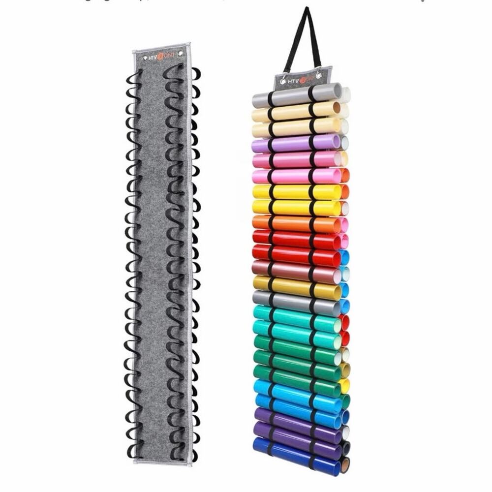 HTVRONT Vinyl Roll Holder with 48 Compartments new